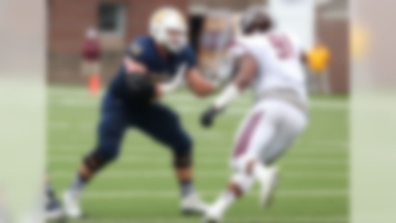 Levin's thick build and ability to move in space give him a chance to start at left or right tackle at the next level. Unlike many tackles coming out of the FCS level, this Moc has the strength to contribute right away. Chattanooga will again have an outstanding rushing attack (242 yards a game in 2015) with Levin leading the way.