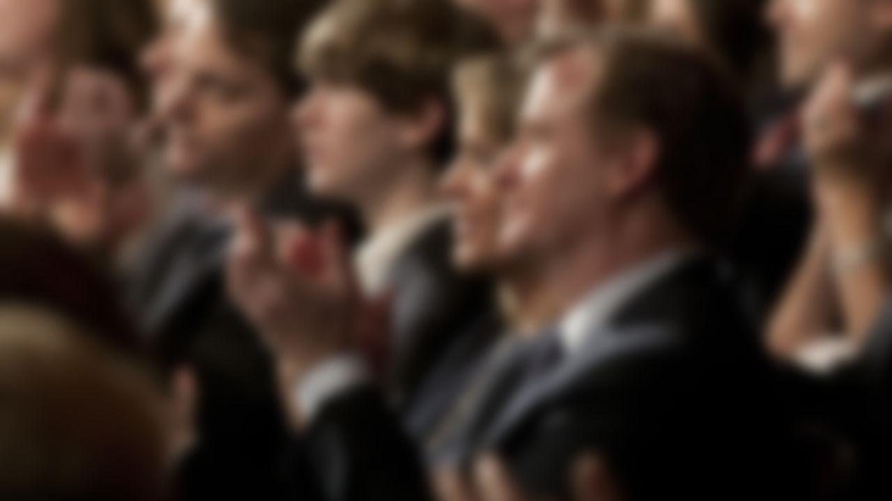 NFL Commissioner Roger Goodell is seen in the audience during the inaugural NFL Honors show Saturday, Feb. 4, 2012, in Indianapolis.