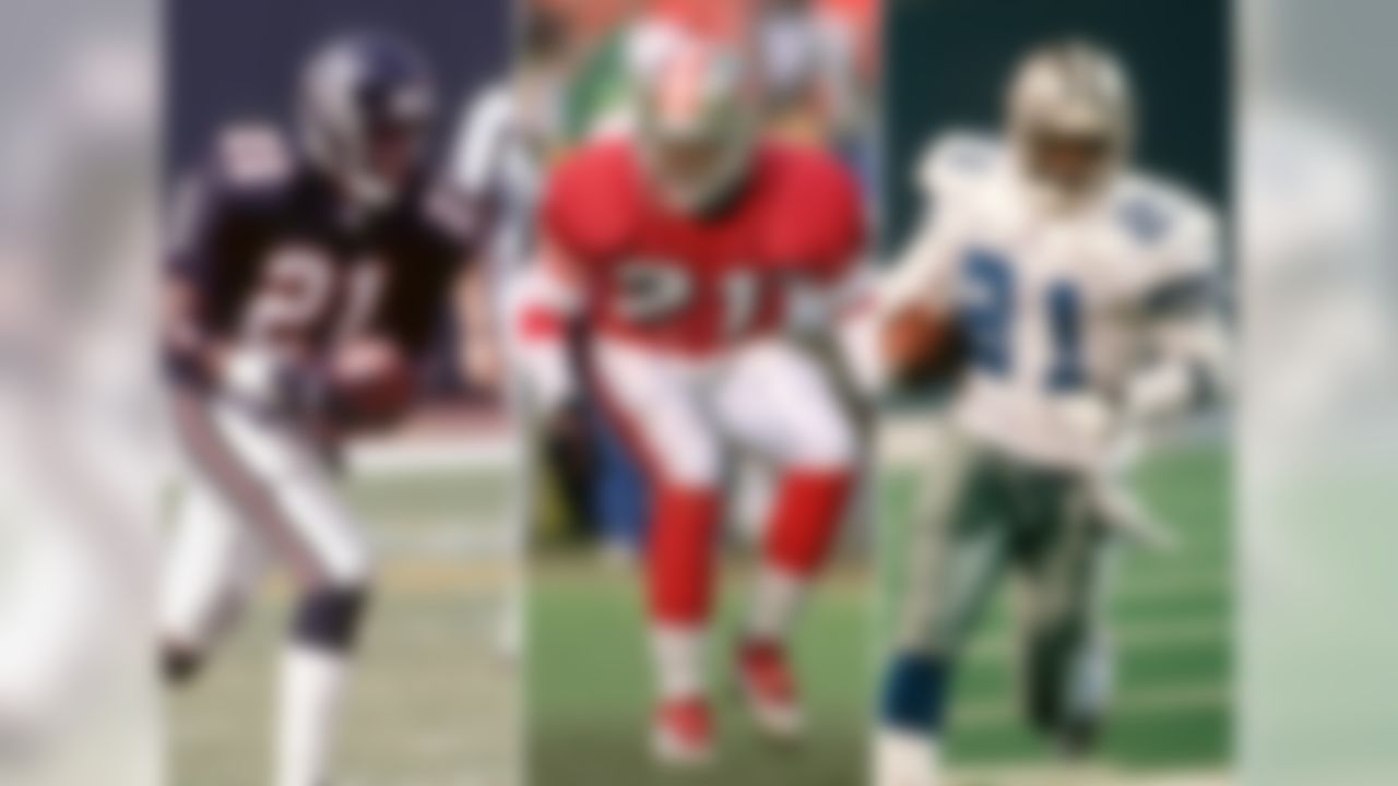 Sanders became one of the first mercenaries in current NFL free agency when he went from the Falcons to the NFC West-rival 49ers. After he led the 49ers to a Super Bowl title, Sanders then joined San Francisco's rival at the time, the Dallas Cowboys, and helped them to the Lombardi Trophy.