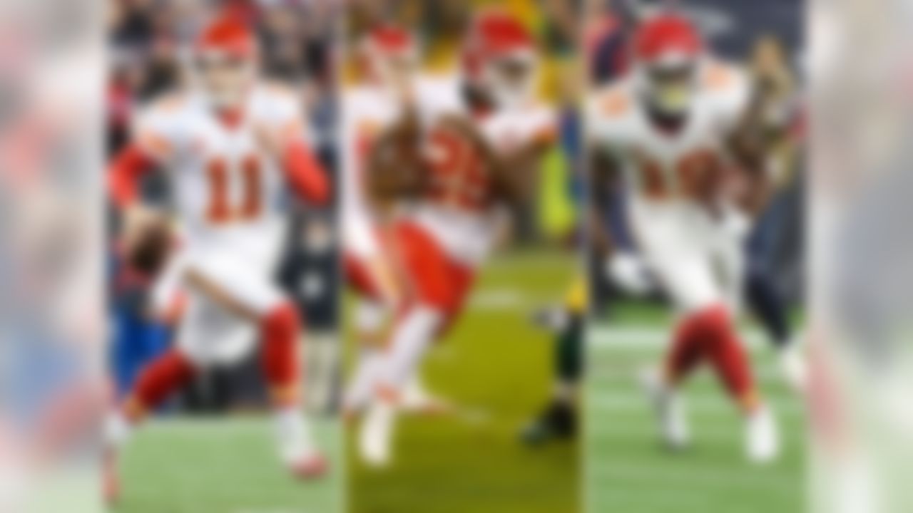 Previous rank: No. 26
As it turns out, all Smith ever needed to throw TDs to a wide receiver was an NFL-caliber wide receiver. Maclin is that at minimum; at best (as in: his last two seasons), Maclin is a legit No. 1 NFL WR. Smith's continued success with Andy Reid could peak in a wide-open AFC West, especially if the perennially underappreciated Charles (he of the all-time NFL-best career 5.5 ypc) can return to his dynamic best after a midseason knee injury.