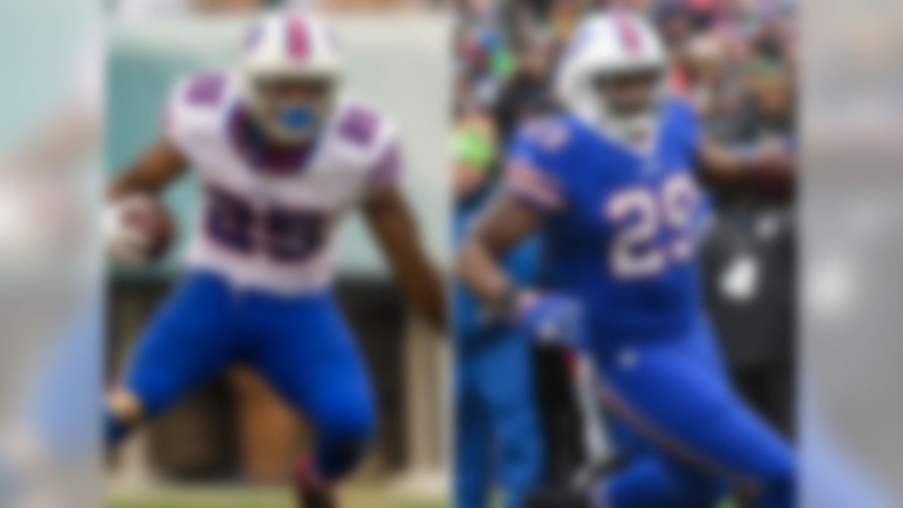 Rex Ryan's "ground and pound" attack features an electric veteran (LeSean McCoy) with explosive shake-and-bake skills and a big-bodied youngster (Karlos Williams) with big-play potential. In addition, the Bills have an emerging runner in Mike Gillislee with outstanding balance, body control and burst. I predict that, in an offense committed to pounding the ball between the tackles, the Bills' talented stable of runners will anchor the NFL's top-ranked rush attack for the second straight season.