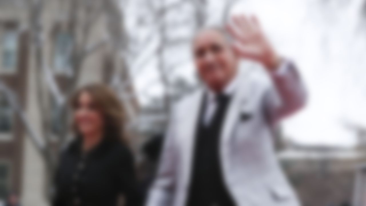 Atlanta Falcons owner Arthur Blank arrives at the 7th Annual NFL Honors awards show on Saturday, Feb. 3, 2018 in Minneapolis, Minn.