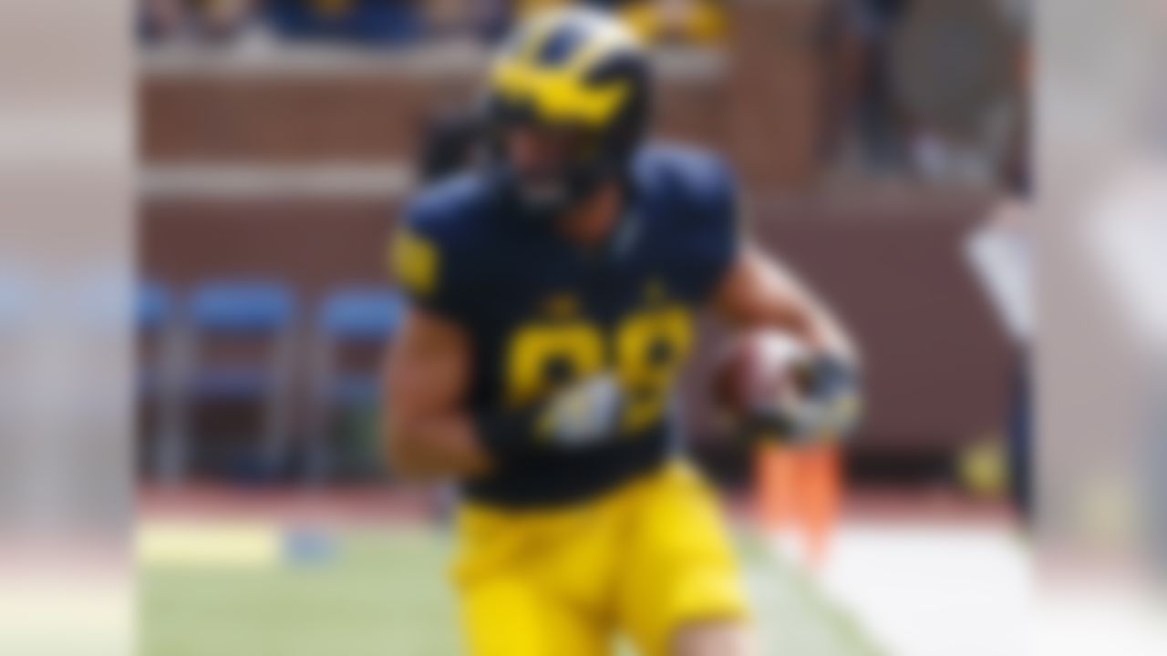 The Wolverines star is considered one of the best prospects in a loaded draft class of tight ends, he stands out just as much off the field. He won the 2016 Senior CLASS Award,  a national honor that includes academics, service and character in its criteria. He carried a 3.03 GPA in sociology, served as a team captain, and represented UM at Big Ten Media Days. He regularly volunteered at C.S. Mott's Children's Hospital in Ann Arbor, Mich., as well. Butt caught 46 passes for the Wolverines as a senior, and is ranked the No. 4 tight end in the draft by NFL Network draft expert Mike Mayock.