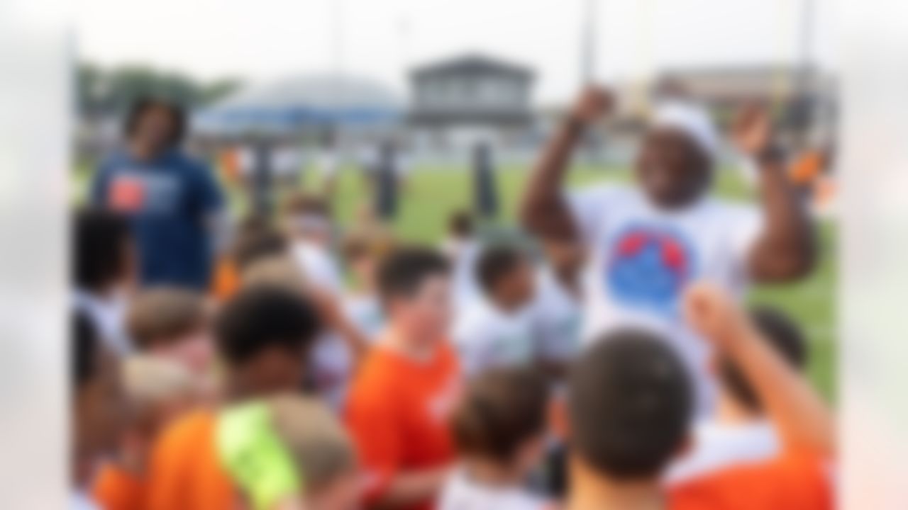 Children participate during the 2023 Hall of Fame week at the Play Football Skills Camp on Tuesday, August 1, 2023 in Canton, Ohio.