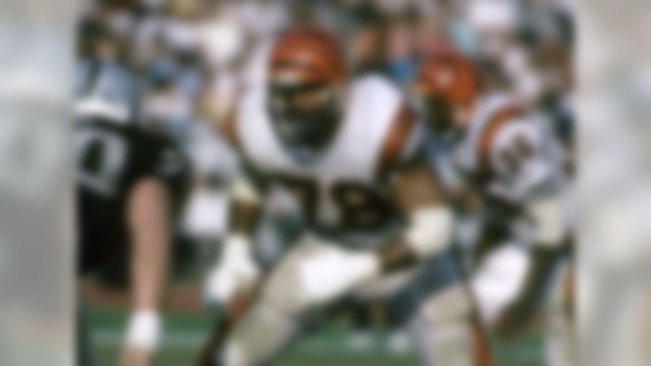 In my estimation, Munoz was the greatest offensive lineman of all time. Yes, the 11-time Pro Bowler was big, but he was definitely an elite athlete. He also excelled as a basketball and baseball player, capable of firing off a 95 mph fastball. As with Jackson and Sanders, I got a good look at Munoz's athleticism at the Playboy All-American weekend I used to help put together; he was clearly special. Paul Brown -- one of the greatest visionaries in the history of pro football -- saw in Munoz the salvation of the Bengals franchise, and Munoz proved him right. As one of the first premier left tackles in the game, Munoz was impossible to get past. With the Hall of Famer protecting the blind side, the Bengals were able to make two Super Bowls, including one with Ken Anderson at quarterback.