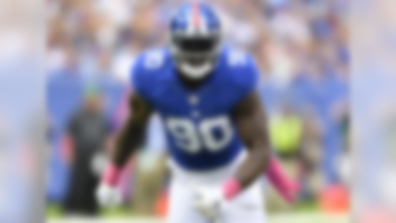 The Giants thought enough of Pierre-Paul's post-fireworks-calamity efforts to hand him a four-year, $62 million deal with $40 million in guarantees. Still just 28, JPP enjoyed moments of resurgent, powerful play last season and should continue to cause havoc on a line also sporting Damon Harrison and Olivier Vernon.