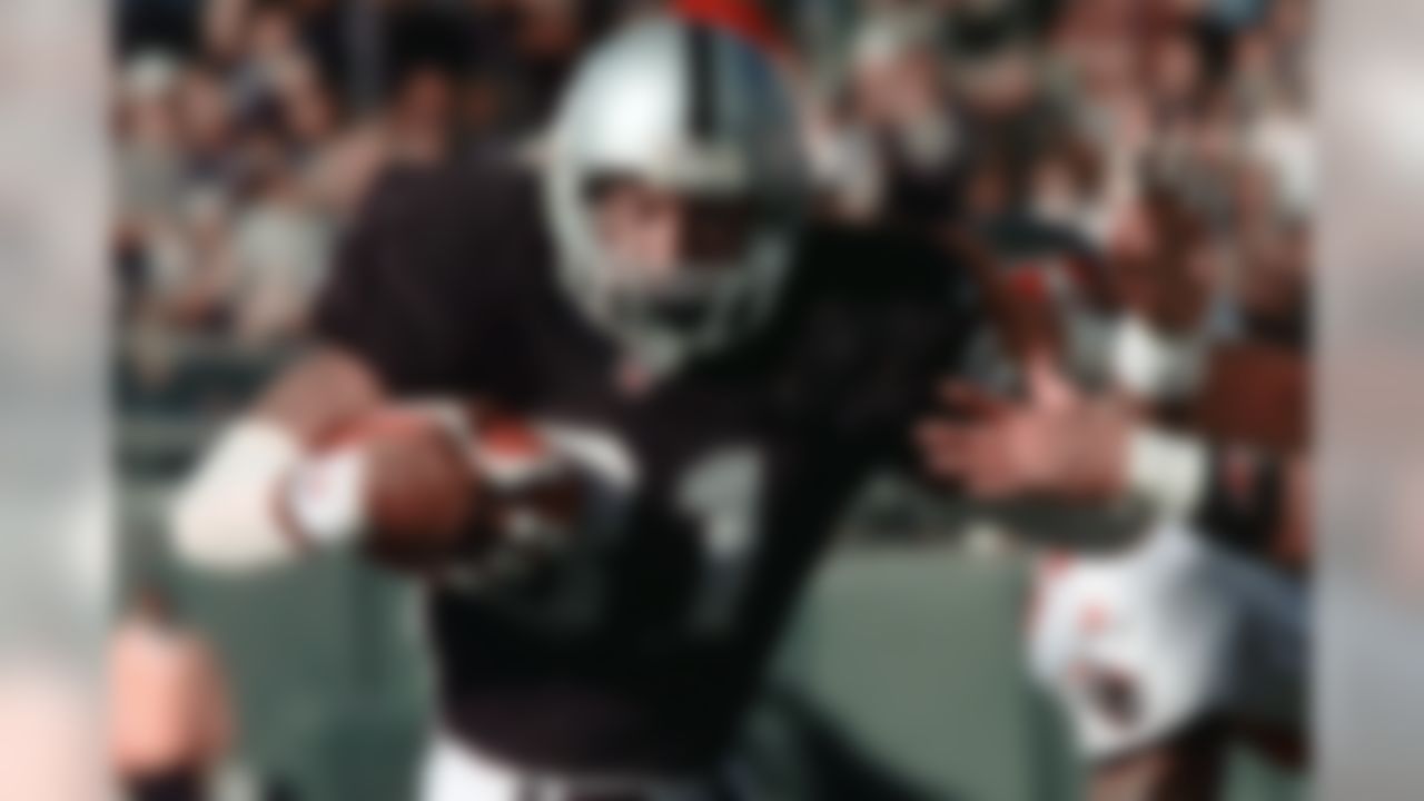 Tim Brown's career started as a wide receiver with long-term potential, although he was an explosive kick returner right out of the gate. The potential came to fruition as No. 81 recorded nine consecutive 1,000-yard seasons, and became the first wideout to lead the AFC in receiving yards for three consecutive seasons (1993-95). Consider Brown to be the NFL's version of a baseball Hall of Famer. He hit some huge milestones, similar to getting 3,000 hits or 500 home runs. The all-time Raiders great finished his career with more than 1,000 catches, more than 100 touchdowns, and nearly 20,000 all-purpose yards. He's a member of the NFL's All-Decade team of the 1990s.