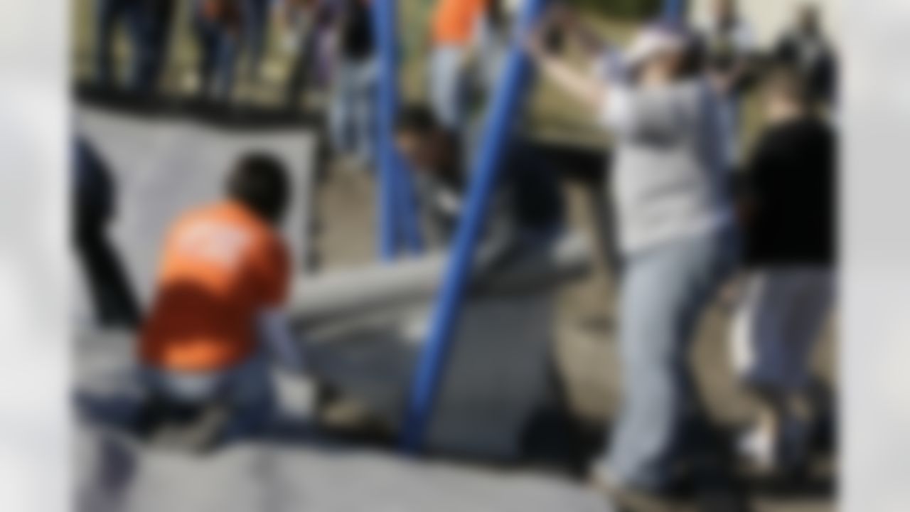 The Home Depot NFL NMVP Programs honors Houston Texans Wide Receiver Andre Johnson. (Photo by Andrew Coppley)