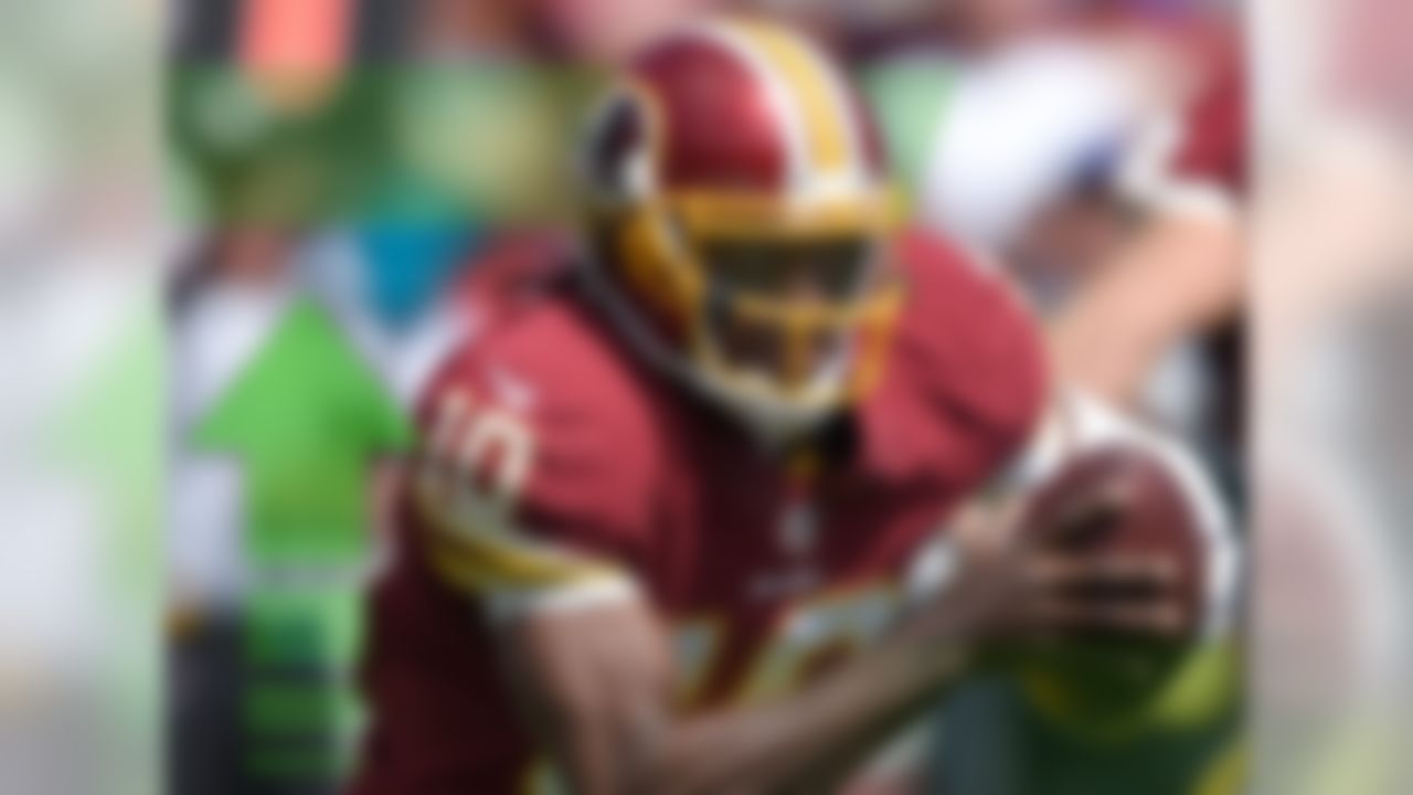 Weeks after dislocating his ankle, RGIII is on track to return to the starting lineup soon. Whether or not that will be on Monday night against the Dallas Cowboys remains to be seen. However, he's worth adding if he ended up on the waiver wire in any of your leagues, and he could be a good buy-low candidate in a trade.