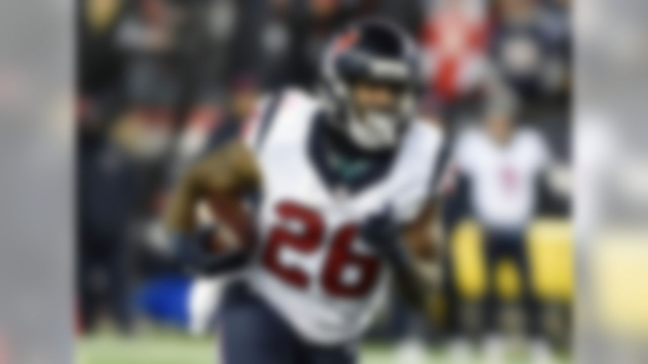 The hope in 2016 was that an increased workload for Lamar Miller would lead to even more fantasy scoring after back-to-back top-10 finishes. Instead, Miller posted his lowest yards per carry and yards per reception totals of the past three years, while also scoring just six touchdowns in the lackluster Houston attack. He'll still be a safe bet for high volume in 2017, but the Texans offense doesn't figure to make a massive leap in the scoring department with either Tom Savage or Deshaun Watson under center. In addition, the team drafted the big, bruising D'Onta Foreman, who could steal goal-line work. Miller will likely finish as a top-20 fantasy back, but shouldn't be drafted as a fringe RB1.