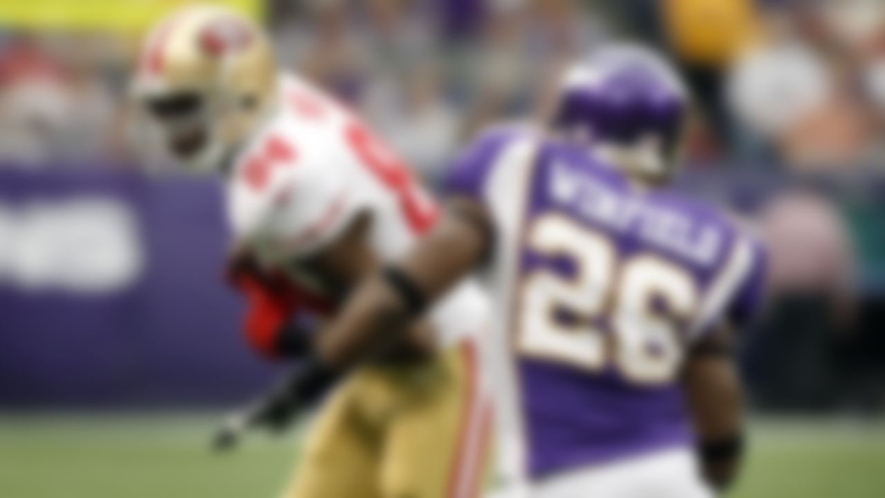 49ers at Vikings

Sept. 23, 2012 (Week 3)

The 21st overall pick of the 1998 draft made an immediate impact, winning the Offensive Rookie of the Year award after he led the NFL with 17 receiving touchdowns. Moss made five Pro Bowls and three All-Pro teams as a member of the Vikings, but he eventually wore out his welcome in Minnesota, walking off the field before the conclusion of the team's regular-season finale at Washington in 2004 and then earning a fine for his infamous touchdown celebration in Green Bay a week later. Moss was traded to the Raiders in the offseason.

His homecoming game arrived in his final NFL season. He retired before the 2011 campaign, but signed a one-year deal with the 49ers in 2012 at the age of 35. The player with the second-most receiving touchdowns in NFL history made his first career start for San Francisco against the Vikings, finishing with three receptions for 27 yards in a 24-13 loss to his original team.