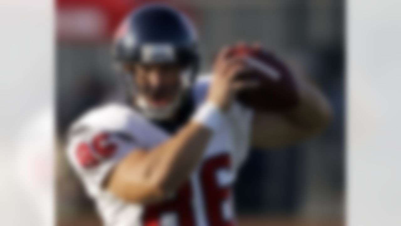 Houston Texans tight end James Casey catches a pass during a NFL football training camp practice Monday, Aug. 2, 2010 in Houston. (AP Photo/David J. Phillip)