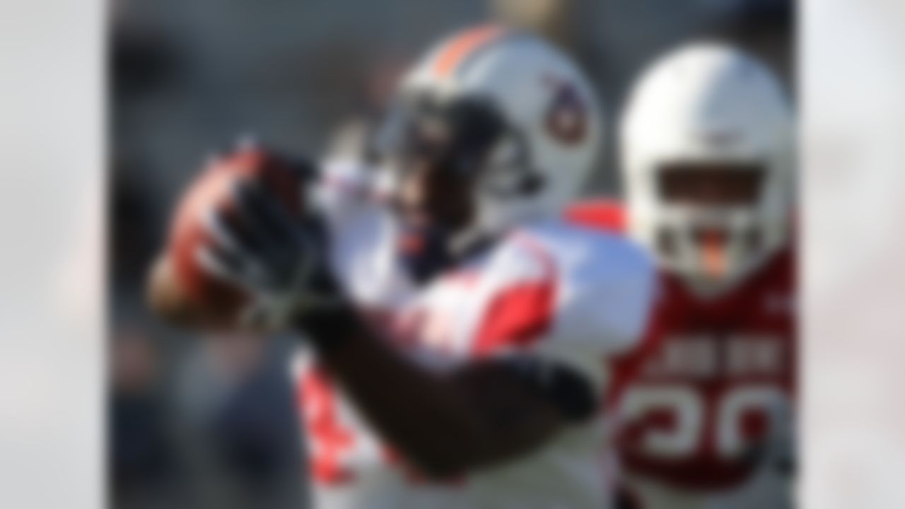 Ben Tate during practice for the 2010 Under Armour Senior Bowl at Ladd Peebles Stadium in Mobile, Alabama on January 27, 2010. (Ben Liebenberg/NFL)