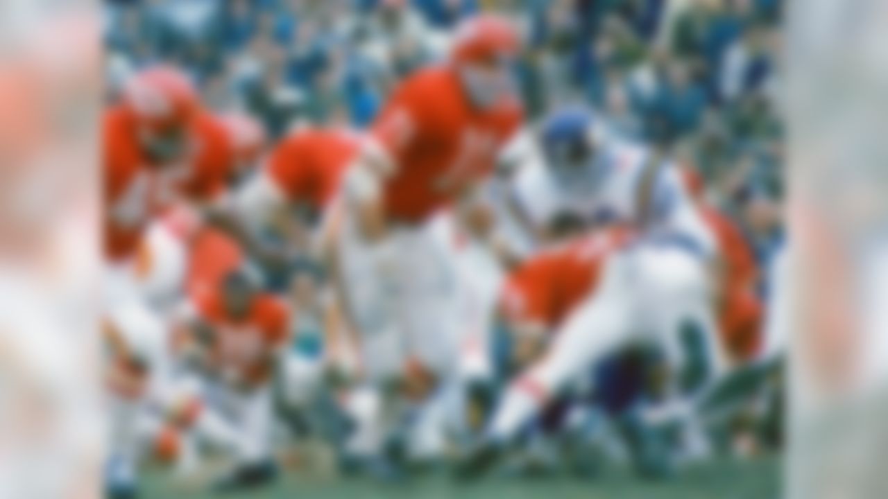 Kansas City Chiefs 1963-1976
» One-time Super Bowl champion (IV), two-time AFL champion (1966, 1969) 
» Voted to AFL All-Time Team
» Voted to AFL All-Star team five times, First Team All-AFL twice, Pro Bowl twice
» Voted into Chiefs Hall of Fame