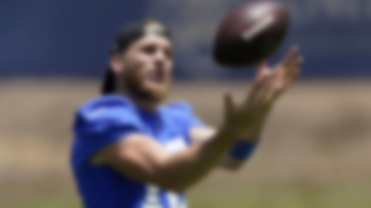 Los Angeles Rams wide receiver Cooper Kupp makes a catch during an NFL football practice Tuesday, June 8, 2021, in Thousand Oaks, Calif.