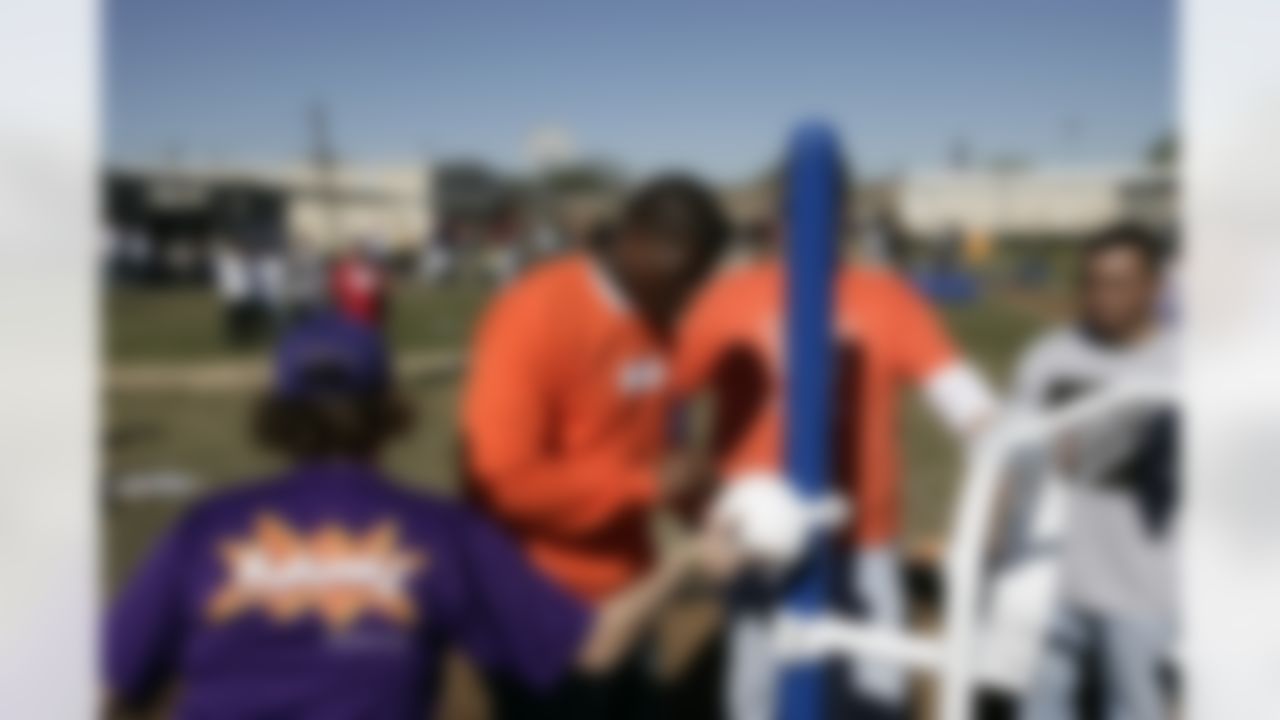 The Home Depot NFL NMVP Programs honors Houston Texans Wide Receiver Andre Johnson. (Photo by Andrew Coppley)