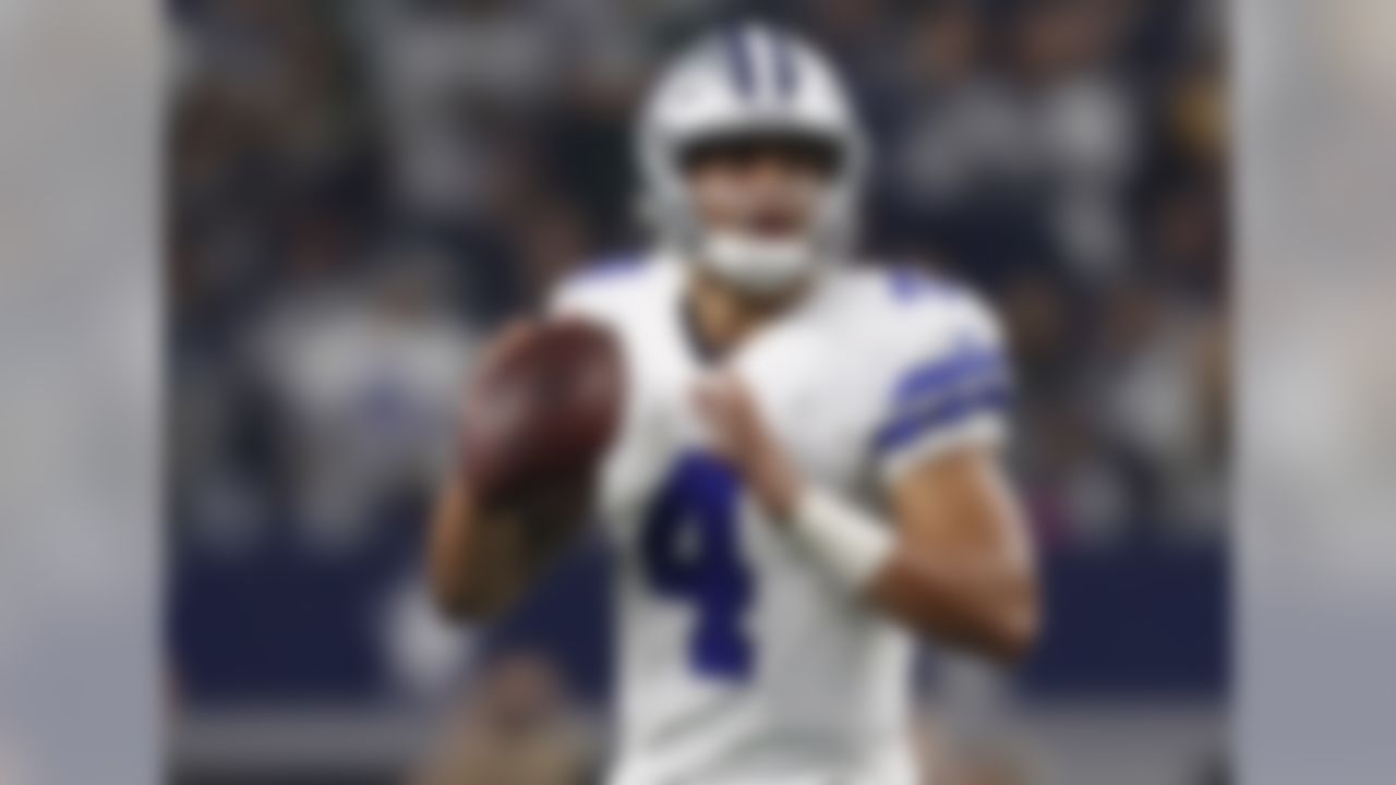 Draft position: Round 4, No. 135 overall.

Prescott's numbers -- completing 67.8 percent of his passes (311 of 459) with 23 touchdowns, four picks and a passer rating of 104.9 -- are off the charts for a rookie who was slotted in at No. 3 on the depth chart at one point.