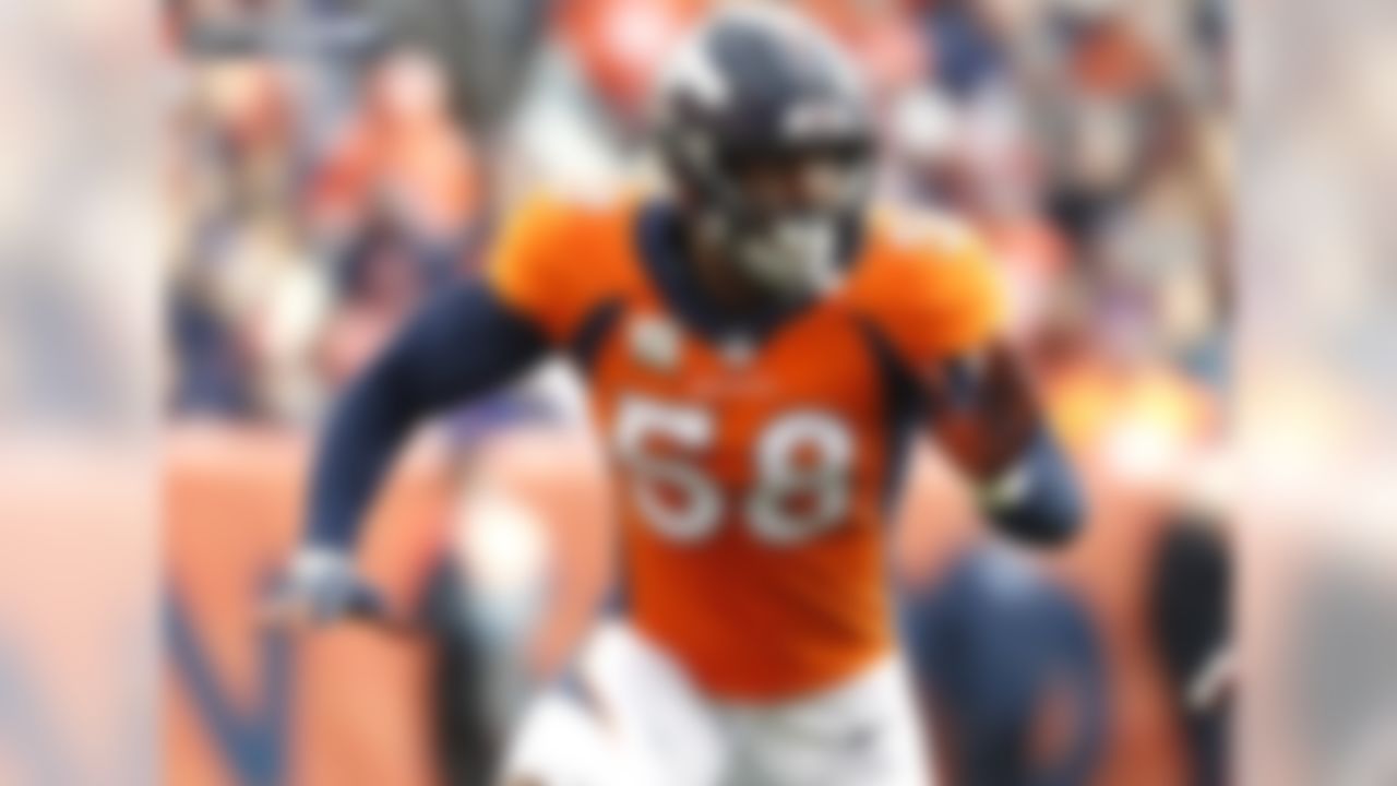 Von Miller has logged double-digit sacks in 5 straight seasons (the longest active streak in the NFL), and his 98.0 sacks since entering the NFL in 2011 are the most in the NFL over that span. Miller's pace of 98.0 sacks through 120 career games trails only 3 players since sacks were first recorded in 1982, Hall of Famer Reggie White (123.0), DeMarcus Ware (108.5), and Hall of Famer/NFL Sack King Bruce Smith (102.5). According to Pro Football Focus, Von Miller has the highest pass rush grade and the most total quarterback pressures among all edge rushers since he entered the league in 2011.