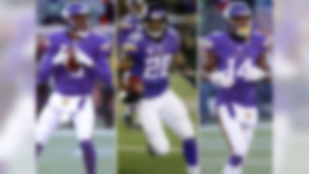 Previous rank: No. 10
"All Day" is an all-timer ... but he's also fumbled away the two biggest games of his career ('15 wild card, '09 NFC championship). Teddy B and his glove should benefit from the return to a climate-controlled home field. (But shame on the Vikes -- and Lions -- for playing indoors. It's the NFC North!) Diggs is the biggest pass-catching late-round steal since Antonio Brown.