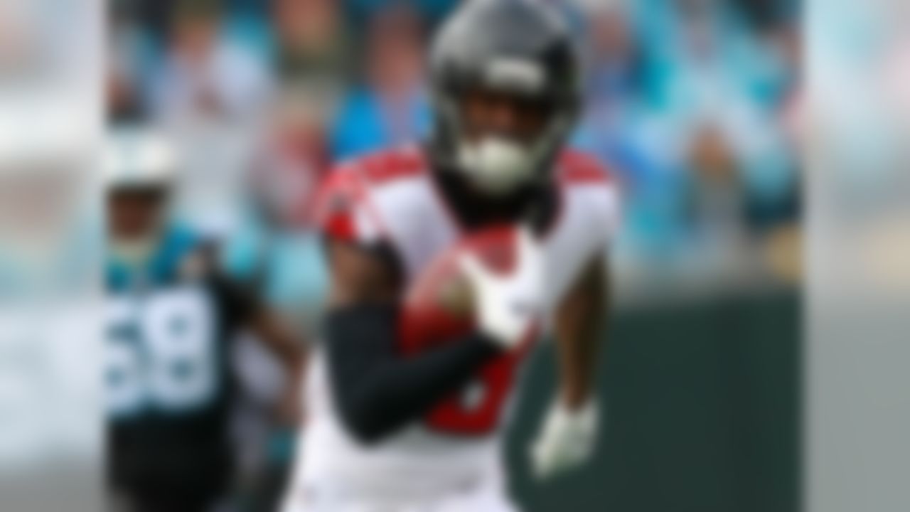 Draft position: Round 1, No. 26 overall.
Ridley is a very good route-runner who catches with his hands -- in other words, instead of letting the ball simply hit his body, he extends his arms and catches it. Appearing in all 16 games (with five starts), Ridley became one of just nine players since the merger to record 10-plus touchdown catches as a rookie, and he was the first to do so since Odell Beckham and Mike Evans in 2014. Ridley has a very bright future in the NFL. My pre-draft ranking: No. 18.
