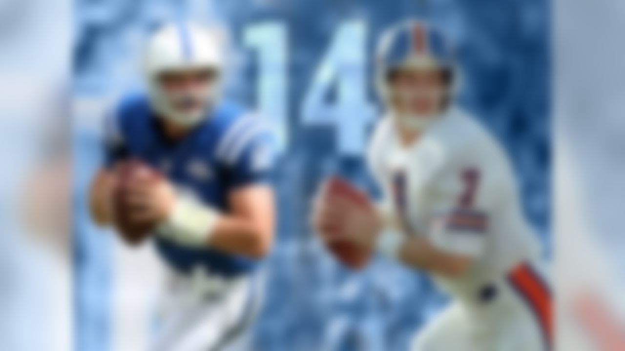 Andrew Luck has a 14-6 record as a starter, tying him with John Elway for the most wins in the first 20 starts by QB drafted No. 1 overall (since 1970)