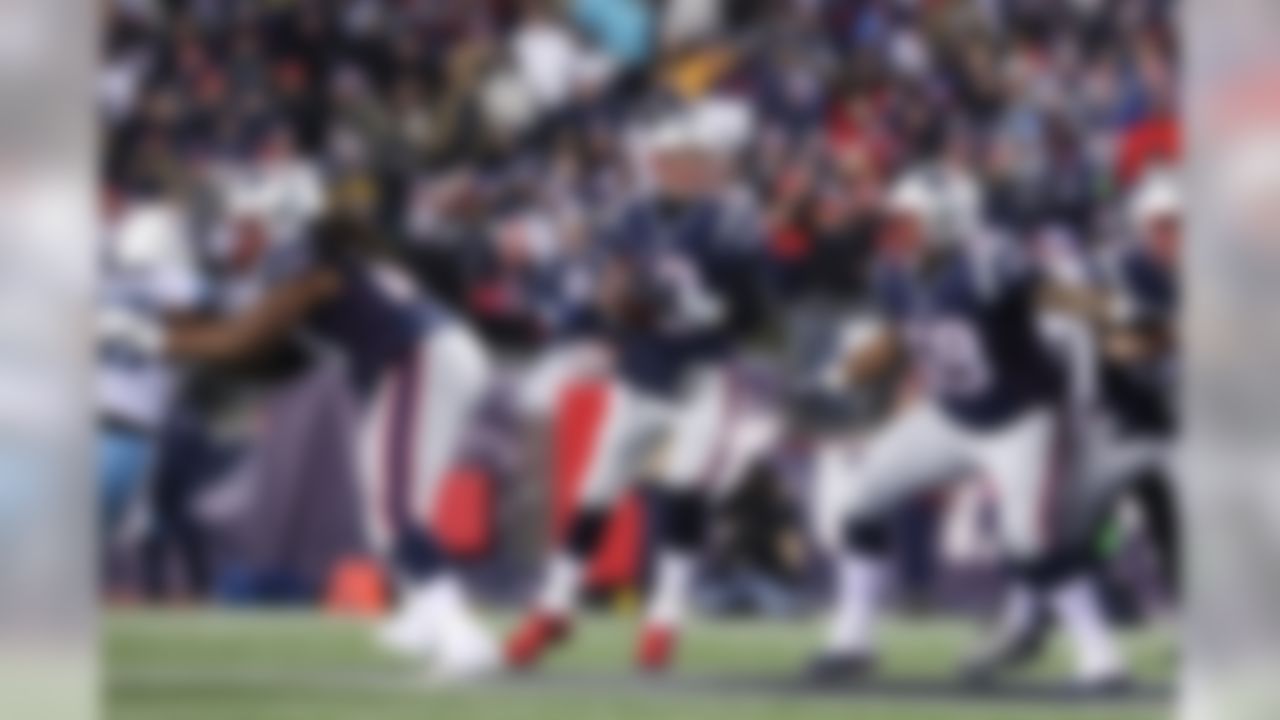 New England Patriots quarterback Tom Brady (12) throws the ball in the pocket during an NFL Divisional football game against the Tennessee Titans, Saturday, January 13, 2018, in Foxborough, Mass. (Perry Knotts/NFL)