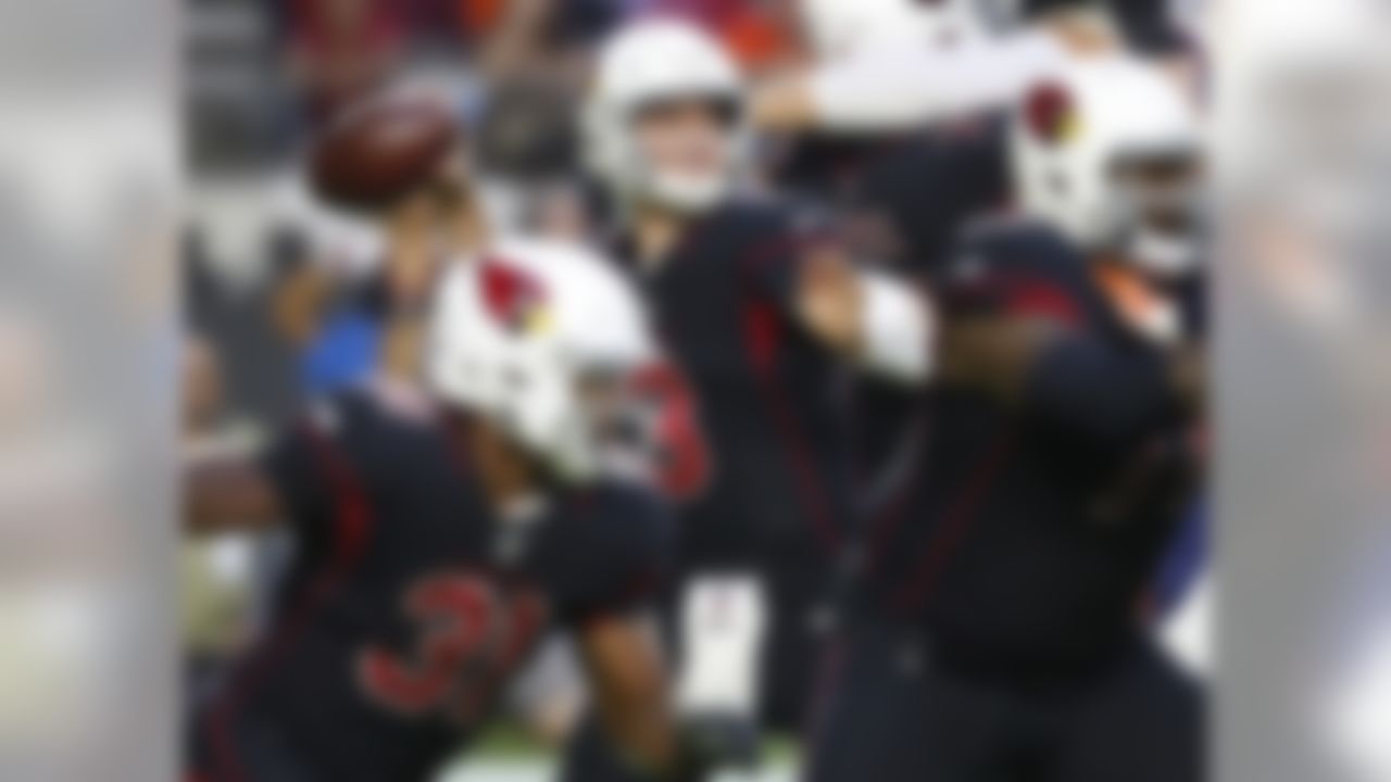 Arizona Cardinals quarterback Josh Rosen (3) throws against the Denver Broncos during the first half of an NFL football game, Thursday, Oct. 18, 2018, in Glendale, Ariz. (AP Photo/Ralph Freso)