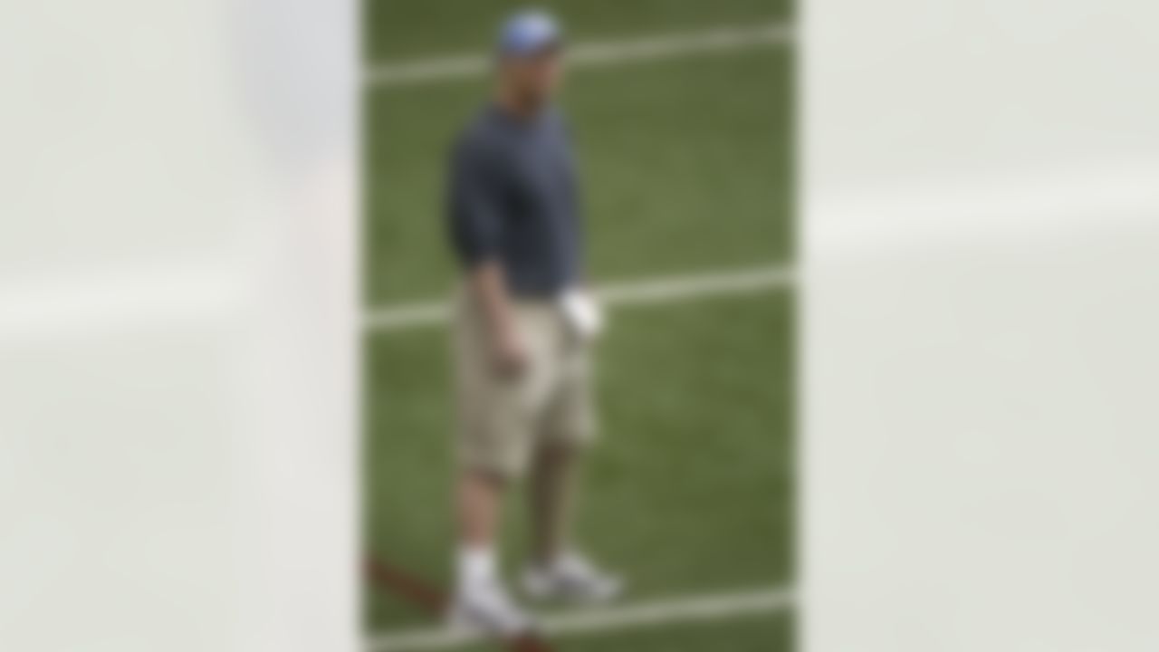 ALLEN PARK, MI - MAY 03: Head coach Rod Marinelli of the Detroit Lions looks on during rookie training camp at the Detroit Lions Headquarters and Training Facility on May 3, 2008 in Allen Park, Michigan. (Photo by Gregory Shamus/Getty Images)