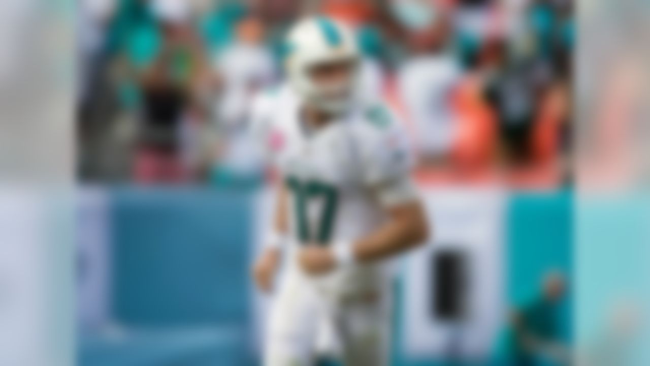 Tannehill quietly finished in the top 10 in fantasy points among quarterbacks last season, posting career bests in yards and touchdowns. He did lack consistency, however, scoring fewer than 15 fantasy points in half of his 16 starts. The addition of Jordan Cameron and Kenny Stills to potential breakout wide receiver Jarvis Landry does leave the fantasy dial pointing upward for the Texas A&M product.
