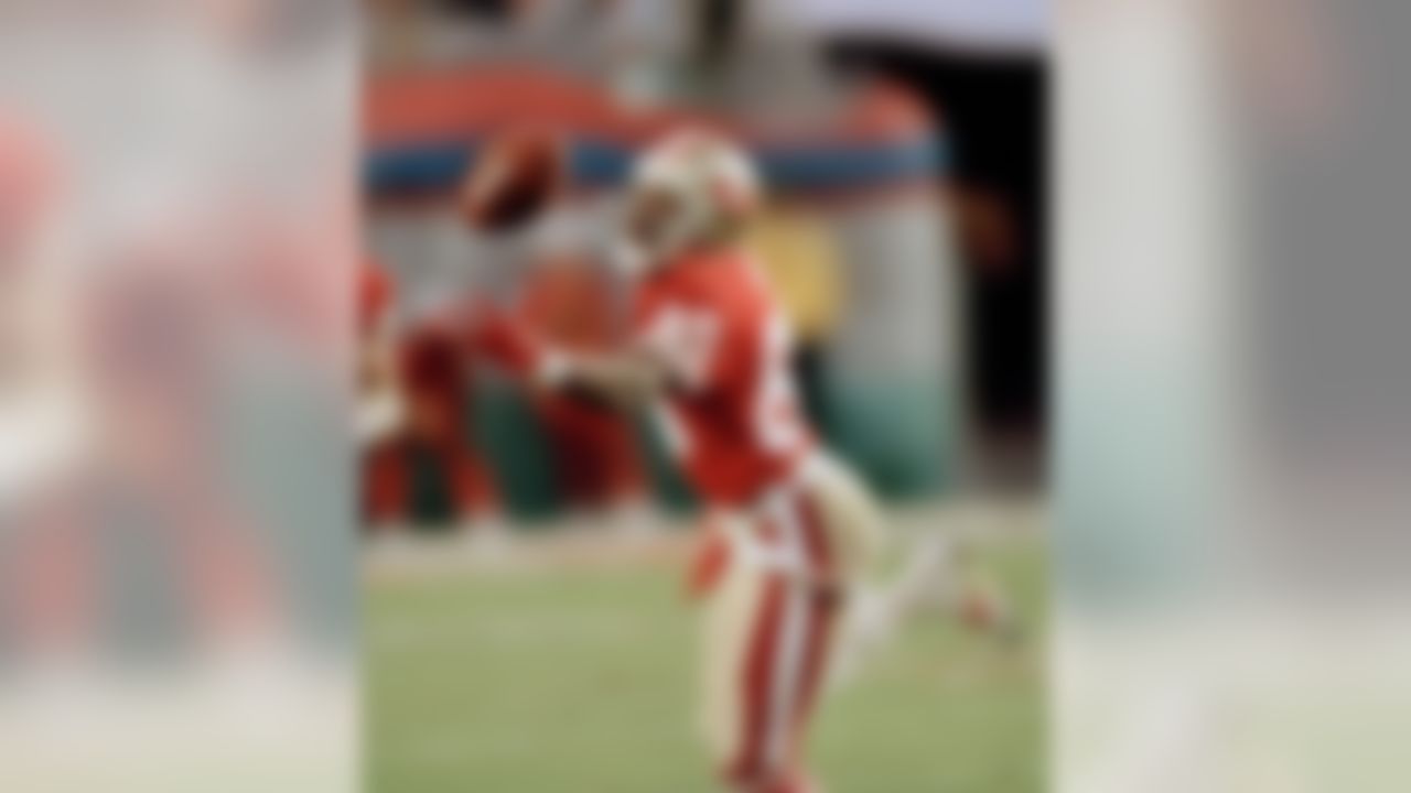 Super Bowl XXIII - January 22, 1989. "There was a sense of dread when you watched Lewis Billups drop that interception. That was the one because you knew [Joe Montana] wasn't going to give you another shot. ... It just takes your momentum, robs you of your energy, and you've got to regain your focus to overcome it. All of those things take place. There was a sense of dread, like, 'Oh, we're going to live to regret this.' We had them where we wanted them at second-and-long on that critical drive at the end of the game. You know they have to throw it, they know they have to throw it and we know they're throwing it to Jerry Rice. If you go watch the play, and God bless Ray Horton because I learned a lot from him, but he took the wrong angle and ran into two other defenders, so three players collide, Jerry Rice is running into the night and converts. Two plays later was the touchdown to win the game." - Solomon Wilcots. San Francisco 49ers 20, Cincinnati Bengals 16