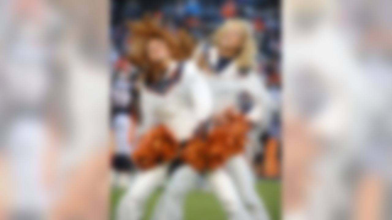 Nov 23, 2008; Denver, CO, USA; Denver Broncos cheerleaders perform during the game against the Oakland Raiders at Invesco Field.  (Photo by Kirby Lee/Image of Sport)