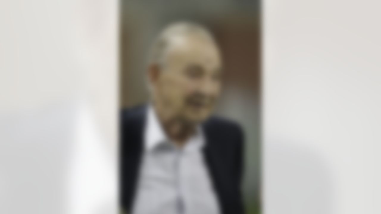 Detroit Lions owner and chairman William Clay Ford Sr., watches during pregame warmups before their NFL preseason football game against the Buffalo Bills in Detroit Thursday, Sept. 2, 2010. (AP Photo/Paul Sancya)