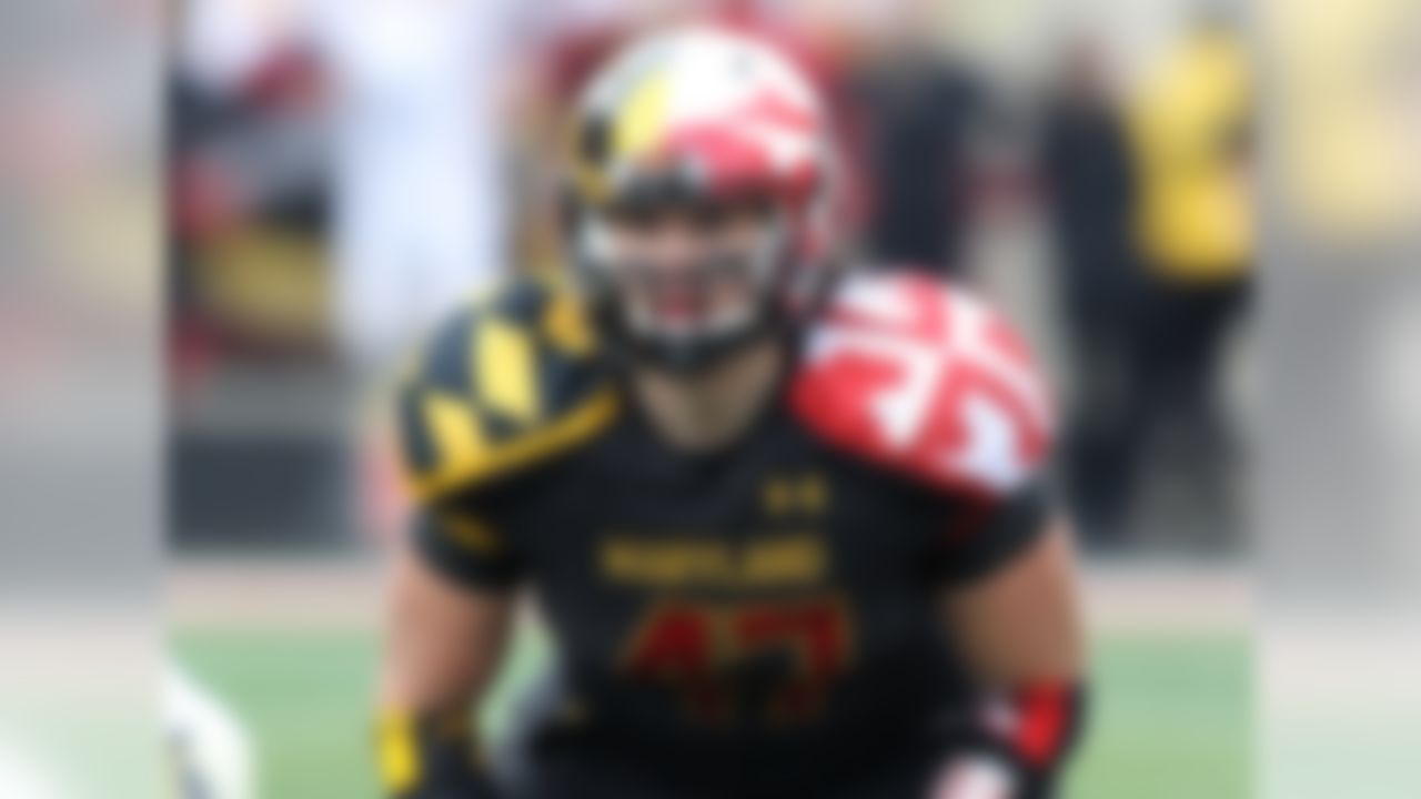 Particulars: 6-foot-3, 245 pounds, senior
Buzz: The Terps will look to Farrand this fall to anchor a defense that struggled in conference play last year. The team moves into Big Ten play this fall, and as the middle linebacker, Farrand will meet the challenge as teams test the new kid in the neighborhood against the run. One of the team's vocal leaders, the senior made 84 tackles to finish second on the team. Also a two-time All-ACC Academic selection, Farrand sets an example whether on the field or not.