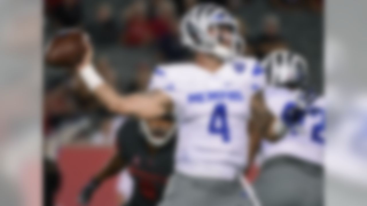 Ferguson has the arm talent and NFL size to be a second-round pick. NFL general managers will have questions about how Ferguson left Tennessee after losing the starting job to Joshua Dobbs a couple years back. If they believe he has matured, though, they might instead focus on the skill set that helped him throw six touchdown passes against UCLA and seven scores at Connecticut.