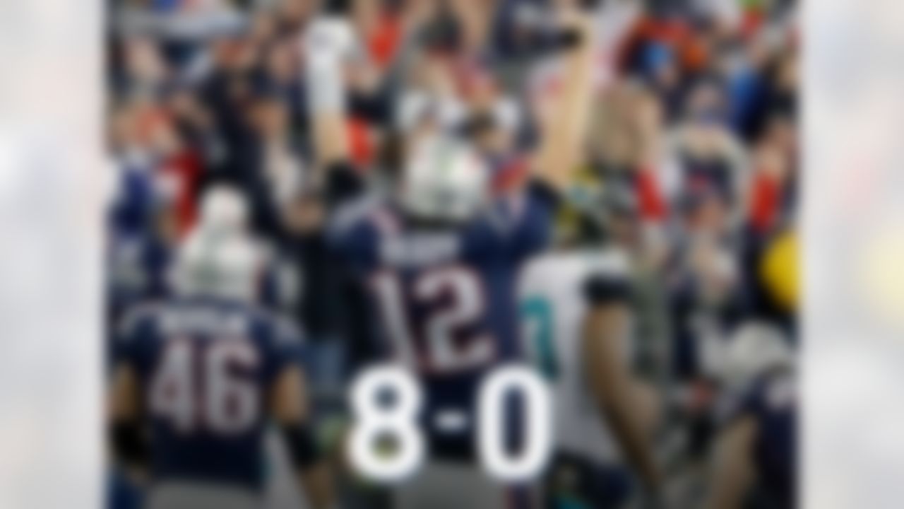 Tom Brady won't be sweating the trip to Jacksonville and an AFC Championship Game rematch with the Jaguars in Week 2. Brady is 8-0 in his career against the Jaguars (including playoffs), with 19 passing touchdowns and 2 interceptions in those games. Brady is also 6-0 (including playoffs) since 2016 against teams to finish with a Top 5 pass defense.