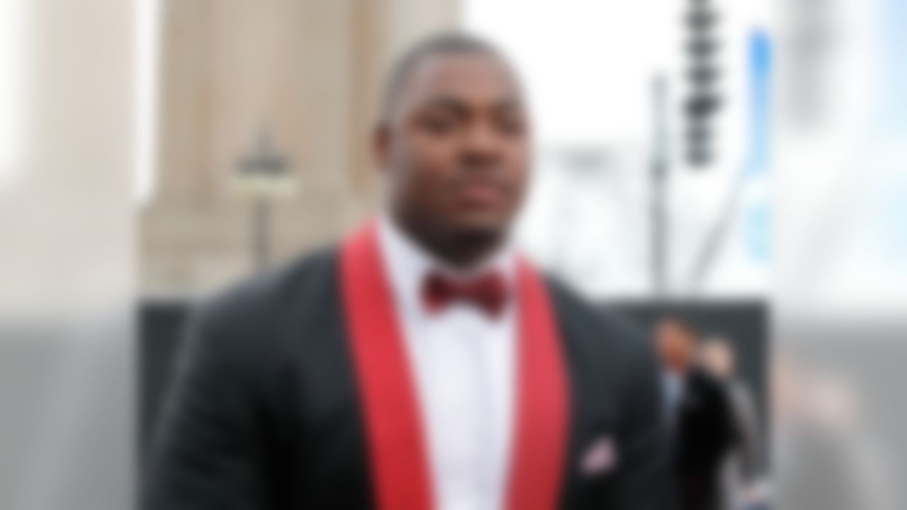 Mississippi State defensive tackle Chris Jones walks on the red carpet during the 2016 NFL Draft at the Auditorium Theatre on Thursday, April 28, 2016 in Chicago. (Ben Liebenberg/NFL)