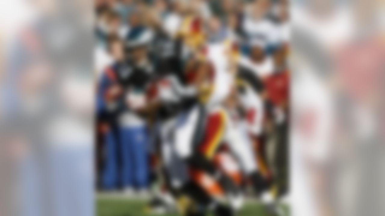 Philadelphia Eagles' DeSean Jackson in the first half of an NFL football game against the Washington Redskins, Sunday, Nov. 29, 2009, in Philadelphia. (AP Photo/Matt Slocum)