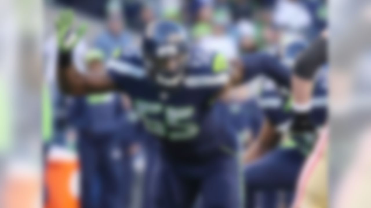 The Seahawks were willing to let Bruce Irvin walk as a free agent due to Clark's potential impact as a premier pass rusher off the edge. The 6-foot-3, 272-pound defensive end flashed strong hands and an explosive first step as a rookie, notching three sacks in limited action, but he should triple that number with more opportunities as an inside-outside pass rusher in sub-packages.
