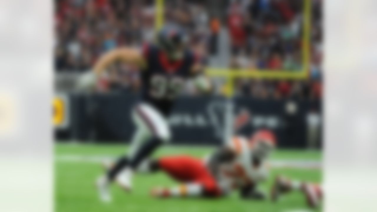 Houston Texans defensive end J.J. Watt (99) is shown during the first half of an NFL football game Sunday, Sept. 18, 2016, in Houston. (AP Photo/George Bridges)