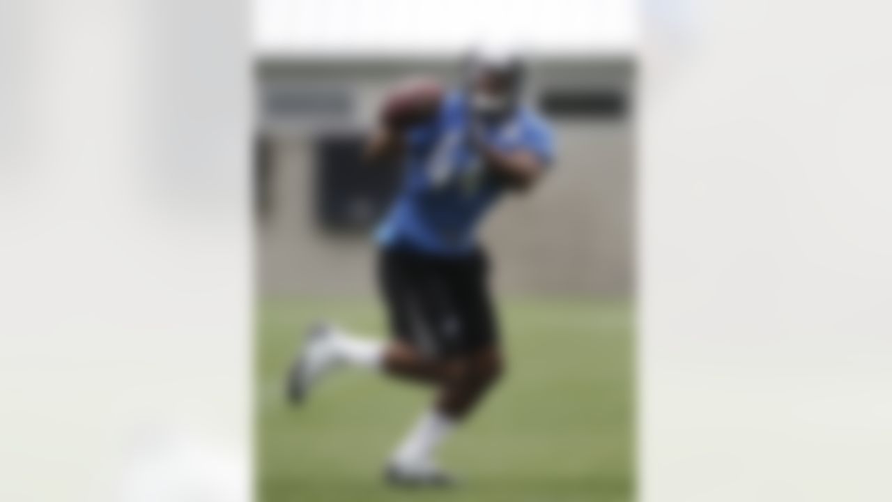 Detroit Lions rookie running back Jahvid Best catches a football during NFL minicamp in Allen Park,  Mich., Wednesday, June 23, 2010. (AP Photo/Paul Sancya)