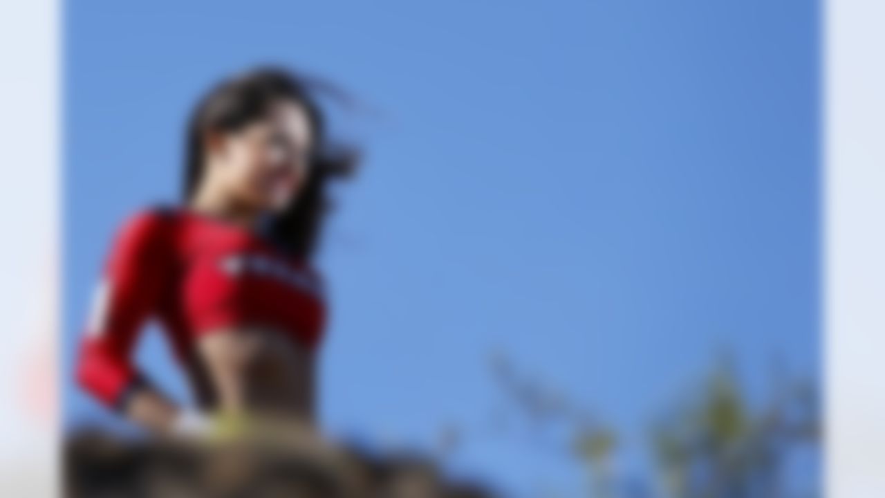The Houston Texans Pro Bowl cheerleader poses during a photo shoot on Thursday January 22, 2015 in Tempe, Arizona. (Aaron M. Sprecher/NFL)