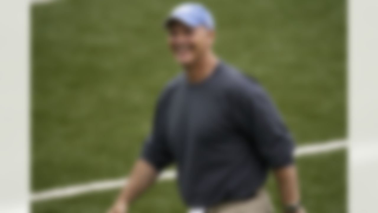 ALLEN PARK, MI - MAY 03: Head coach Rod Marinelli of the Detroit Lions looks on during rookie training camp at the Detroit Lions Headquarters and Training Facility on May 3, 2008 in Allen Park, Michigan. (Photo by Gregory Shamus/Getty Images)