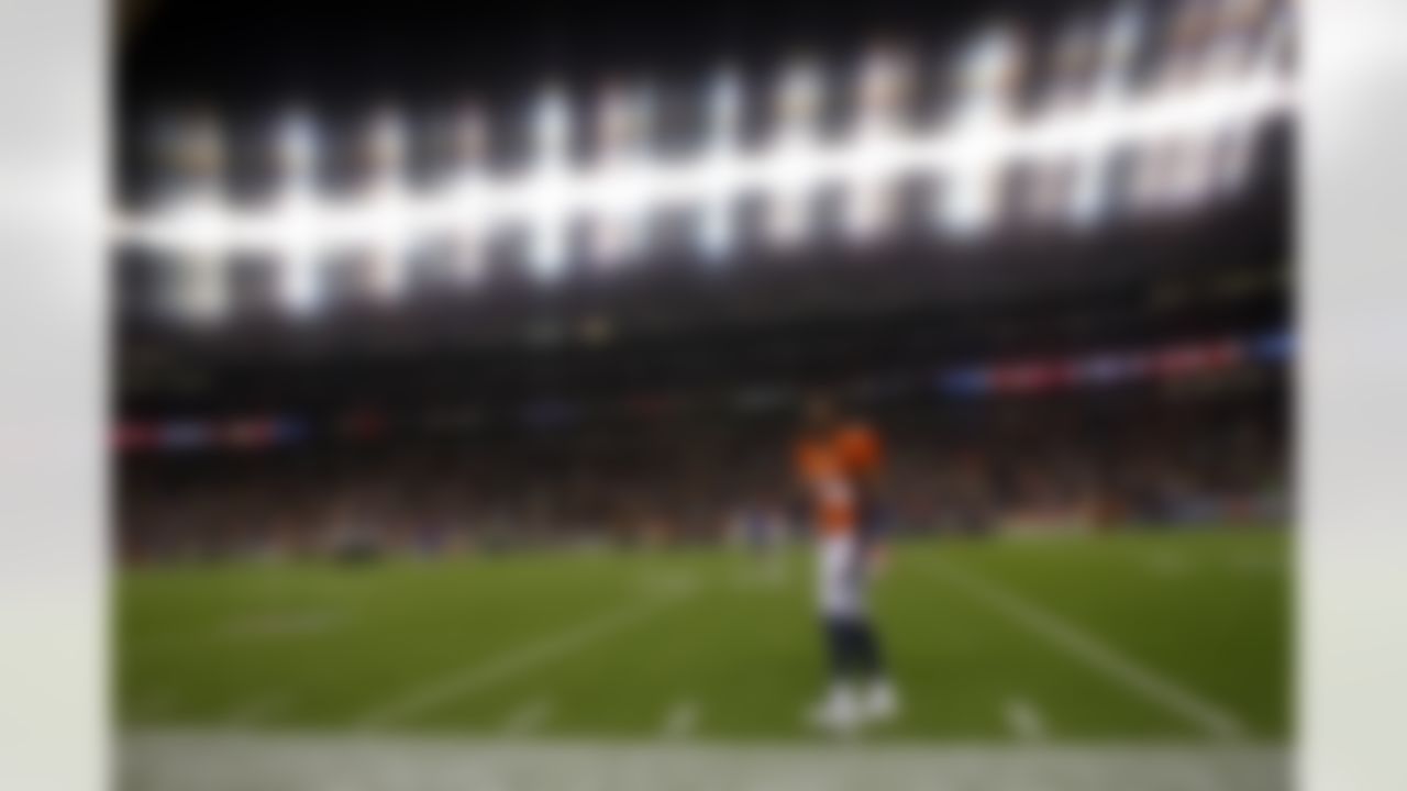 Denver Broncos Champ Bailey before a game against the Pittsburgh Steelers in an NFL football game Monday, Nov. 9, 2009, in Denver. (AP Photo/ Ed Andrieski )