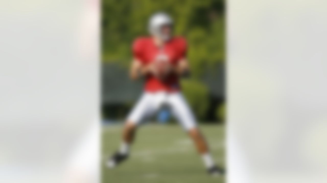 ALLEN PARK, MI - JULY 24: Dan Orlovsky #6 of the Detroit Lions gets ready to throw during training camp at the Detroit Lions Headquarters and Training Facility on July 24, 2008 in Allen Park, Michigan. (Photo by Gregory Shamus/Getty Images)