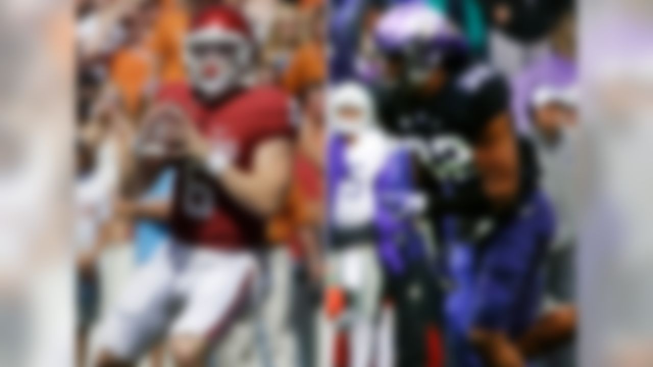 Along with helping to determine draft standing for a number of prospects, this pairing could easily help determine the Big 12 champion, as well. If Oklahoma QB Baker Mayfield is going to show NFL scouts he can be more effective with pocket reads and be less reliant on improvisation, this would be a good game to prove it. The Horned Frogs' Travin Howard, an undersized and speedy linebacker with experience as a safety, could play a big role against OU TE Mark Andrews in coverage. Another matchup to watch: Sooners CB Jordan Thomas vs. TCU WR KaVontae Turpin.