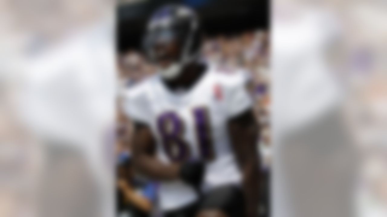 Baltimore Ravens wide receiver Anquan Boldin is seen before the