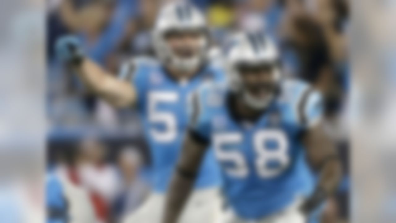 There isn't a more impressive tandem of second-level defenders in the NFL than Luke Kuechly and Thomas Davis in Carolina. These two wreak havoc on opponents with their collective speed, quickness and freakish athleticism, but their instincts and football aptitude are what truly separate them from their counterparts. Kuechly and Davis appear to know the opponent's plan before the snap; their keen anticipation and awareness allow them to blow up plays between the numbers. With the Panthers leaning heavily on their stingy defense to carry the team into the postseason, this dynamic duo deserves consideration as one of the most feared units in football.