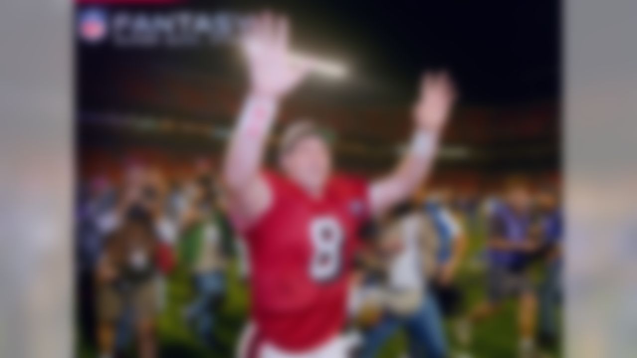 Young's 325-yard, six-touchdown performance in a 49-26 win over the San Diego Chargers was the greatest ever for a quarterback in the Super Bowl. He broke the previous record of five touchdown passes (Joe Montana, Super Bowl XXIV) and led the Niners with 49 rushing yards for a total of 41.9 fantasy points in the contest.