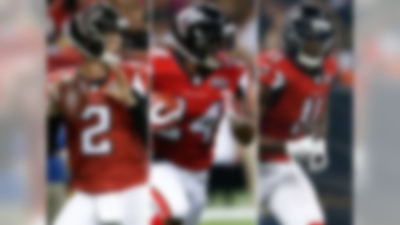 Previous rank: No. 5
Let's not jive ourselves: At this point in his career, it's clear Ryan is a good -- not great -- passer whose greatest virtue is having one of the most gifted pass catchers of the last quarter century on his side. Freeman gives the Falcons' offense balance if the defense can turn the corner in Year 2 under Dan Quinn -- though the presence of Tevin Coleman could reduce the individual output of the RB who ranked fifth in yards from scrimmage last season.