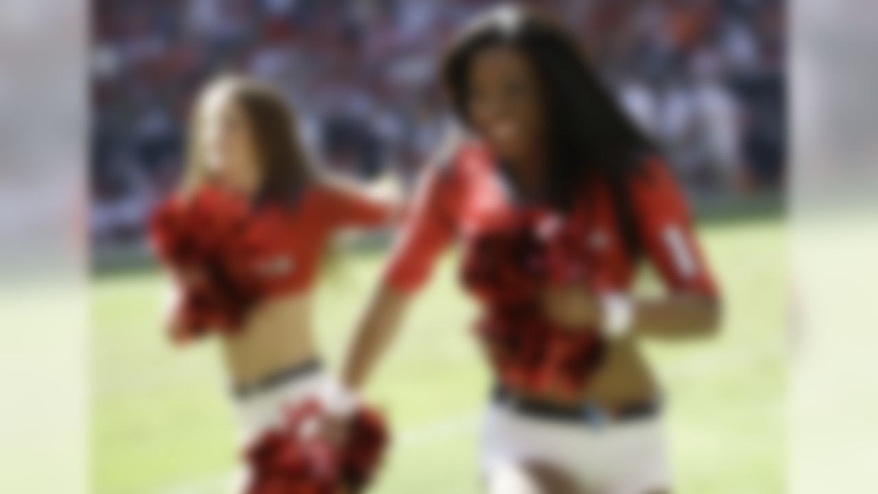 Houston Texans cheerleaders in the fourth quarter of an NFL football game Sunday, Oct. 30, 2011, in Houston. (AP Photo/David J. Phillip)